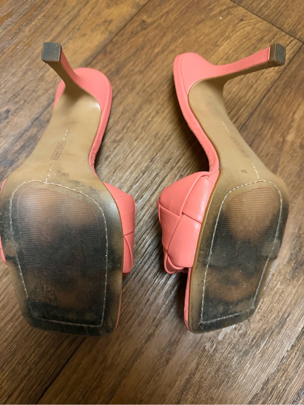 Vince Camuto Coral Woven Slide Heel Sandals - Picture 5 of 5